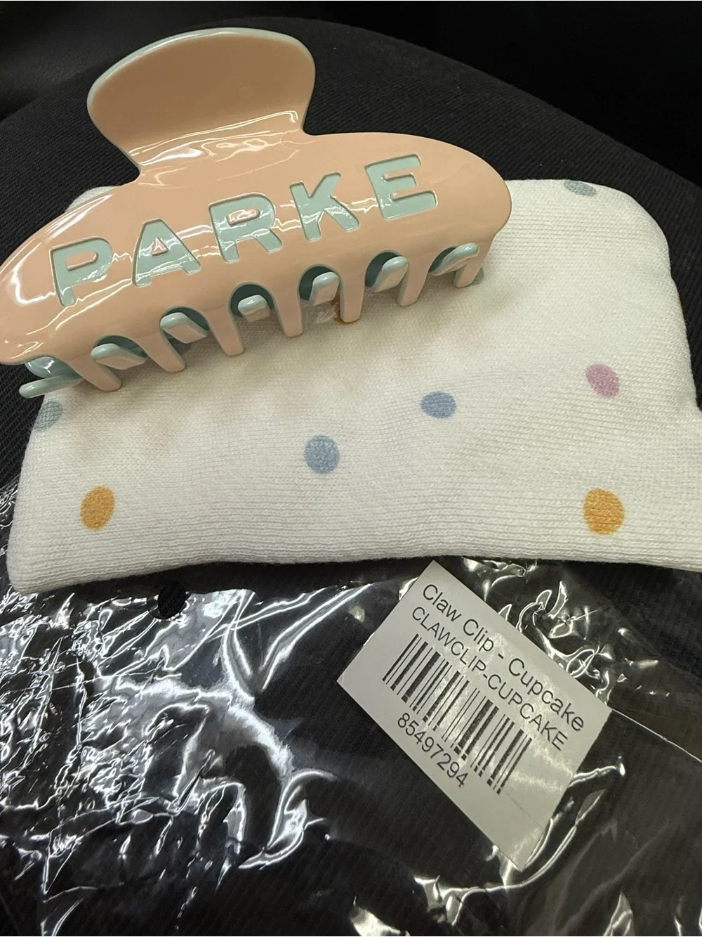 Parke Birthday Cupcake Hair Claw Clip